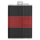 チームグルームブラック&レッドレザー2 フラスク (裏面)