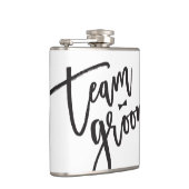 チームグルームボウタイバチュラーパーティ結婚ズフラスコ フラスク (右)