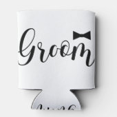 チームグルームボウタイ，ブラックタイプ，独身パーティー 缶クーラー (裏面)