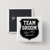 チームグルームボタン |結婚披露宴に合わせてカスタマイズ 缶バッジ (正面&裏面)