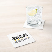 チームグルーム花婿介添人 スクエアペーパーコースター (インサイチュ)