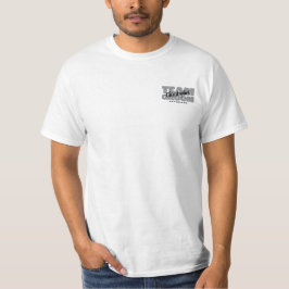 チームグルーム バチェラーパーティー グルームズマンの名前 グレイ Tシャツ
