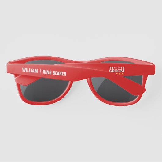 チームグルーム | Groomsman |学士 |白黒 サングラス (裏面)