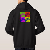 チームコルキーフリースフード付きスウェットシャツ パーカ (裏面)