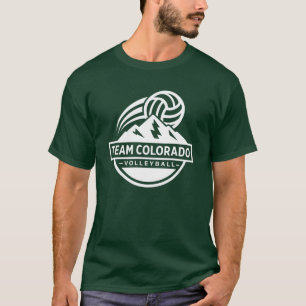 チームコロラド バレーボール - 100% コットンTシャツ Tシャツ