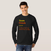 チームコーチ定義チームリーダーユーモアグループ1 Tシャツ (正面フル)