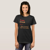 チームコーチ定義チームリーダーユーモアグループSp Tシャツ (正面フル)