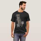 チームゴミOpossum Raccoon Rat、おもしろいAnimals Garb Tシャツ (正面フル)