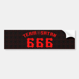 チームサタン666 バンパーステッカー