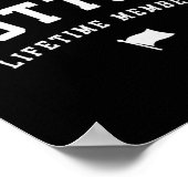 チームサットン終身会員 楽しい名前 サットンスティック ポスター (角)