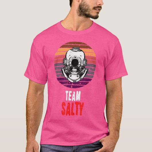 チームサルティスキューバダイビングダイバー Tシャツ (正面)