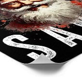 チームサンタクリおもしろいスマスクリスマスサンタクロース3 ポスター (角)