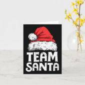 チームサンタクリスマススクワッドファミリーマッチングパジャマ カード (黄色い花)