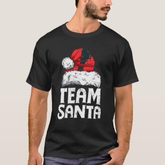 チームサンタクリスマススクワッドファミリーマッチングパジャマ Tシャツ