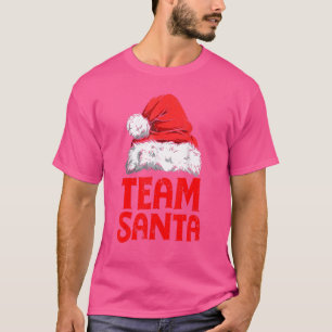 チームサンタクリスマススクワッドファミリーマッチングパジャマ Tシャツ