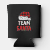 チームサンタクリスマスパーティーパジャマスファミリーグループMa 缶クーラー (裏面)