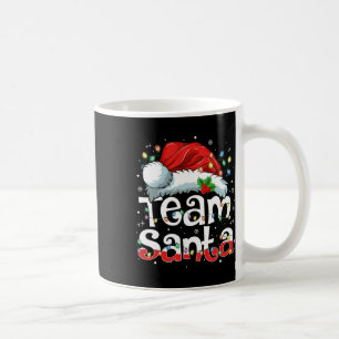 チームサンタクロースのクリスマスファミリーマッチングパジャマ コーヒーマグカップ