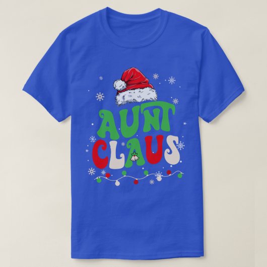 チームサンタ叔母クロース小妖精や小人マッチングファミリークリスマ Tシャツ (デザイン正面)
