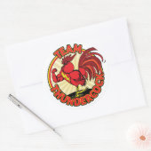 チームサンダーコックステッカー ラウンドシール (封筒)