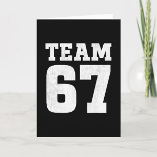 チームシックスセブン 6 7 ミーム おもしろオーラ 67 Tシャツ男子用 カード