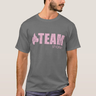 チームシャロンの灰色のティー Tシャツ