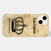 チームシーモア – ジェーンの王冠とシグネチャーケースメイト Case-Mate iPhoneケース (裏面 (横))