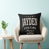 チームジェイデンのライフタイムパーソナライズされたメンバ名 クッション (椅子)