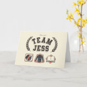 チームジェスギルモアガールズデザイン カード (黄色い花)