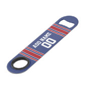 チームジャージストライプ名前をカスタムすると番号 スピード栓抜き (正面アングル)