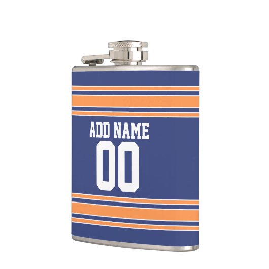 チームジャージストライプ名前をカスタムすると番号 フラスク (左)