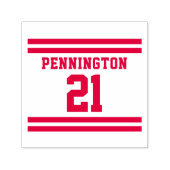 チームジャージースポーツジャージースタイル名番号 セルフインキングスタンプ (デザイン)