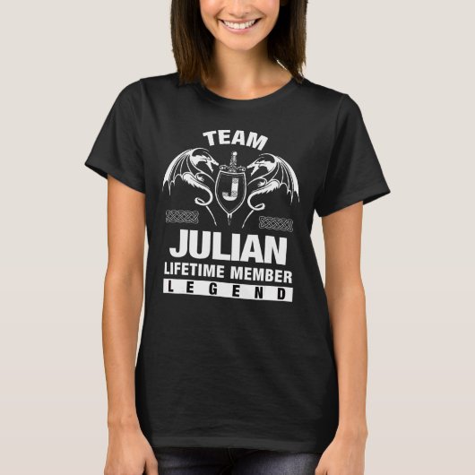 チームジュリアンの有効期間メンバ Tシャツ (正面)