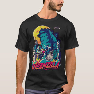 チームジラザゴムドオブチームズブルー怪獣シブ Tシャツ