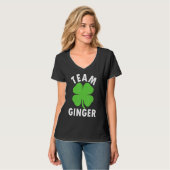 チームジンジャーキュートSaint patricks dayアイルランド Tシャツ (正面フル)