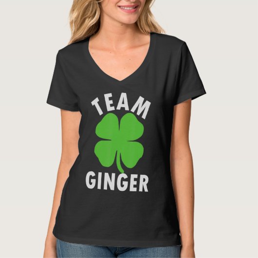 チームジンジャーキュートSaint patricks dayアイルランド Tシャツ (正面)