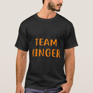 チームジンジャーデザインおもしろいレッドヘッドデザインfor Ginger Tシャツ