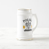 チームステインを飲むポルスカ ビールジョッキ (正面右)