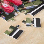 チームスピリットの編集可能カラーパーソナライズされたパズル ジグソーパズル (側面)