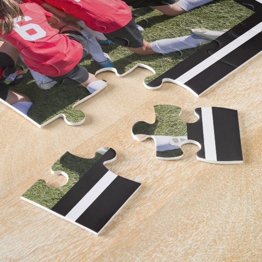 チームスピリットの編集可能カラーパーソナライズされたパズル ジグソーパズル (側面)
