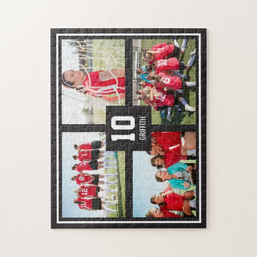 チームスピリットの編集可能カラーパーソナライズされたパズル ジグソーパズル (縦)