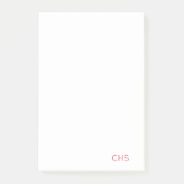 チームスピリットスクールイニシャルモノグラムノート ポストイット