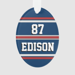 チームスピリット 赤 白 青 オーナメント