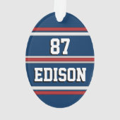 チームスピリット 赤 白 青 オーナメント (裏面)