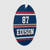 チームスピリット 赤 白 青 オーナメント (正面)