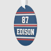 チームスピリット 赤 白 青 オーナメント (正面)