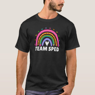 チームスペードレインボースペシャルエデュケーション先生Ed Spe Tシャツ