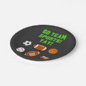 チームスポーツはいっ！ ペーパープレート (アングル)