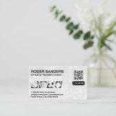 チームスポーツアイコン | QR名刺 名刺 (スタンド正面)