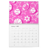 チームスポーツガール カレンダー (1月 2027)