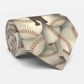 チームスポーツモノグラムの野球ソフトボール ネクタイ (ロール)